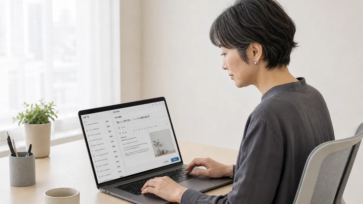 Web更新の作業のようす